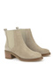 , Women's Genuine Leather Boots 1531020Z2325 Beige - 2
