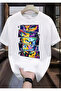 Naruto Printed Unisex T-Shirt White Short Sleeve