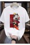 Naruto Printed Unisex T-Shirt White Short Sleeve