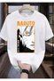 Naruto Printed Unisex T-Shirt White Short Sleeve