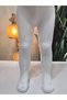 Baby Girl Children's Pantyhose Cotton Anti-Sweat Vibrant Colors Self-Textured White Single