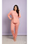 Long Sleeve Seasonal Printed Plus Size Women's Pajama Set - 3