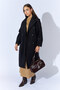 Six Button Double Breasted Long Cashmere Coat - Black |   Mkw355558-01 - 2
