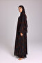 Modern Blotch Prints Maxi Blue Abaya - 3