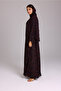 Modern Maxi Unique Prints Purple Abaya - 3