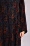 Modern Blotch Prints Maxi Blue Abaya - 5