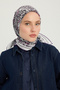 City of Echoes - Purple - Vierra Patterned Viscose Scarf - 90X90 cm