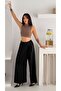 Satin Fabric Wide Leg Trousers