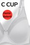 Plus Size Recovery Bra C Cup Without Padding Underwire Model - 2
