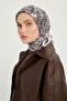 City of Echoes - Powder - Vierra Patterned Viscose Scarf - 90X90 cm - 2