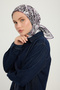 City of Echoes - Purple - Vierra Patterned Viscose Scarf - 90X90 cm - 2