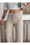 Accordion Ribbed Wide Leg Trousers - 3