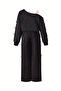 Girl's Bow Detailed Boat Neck Sweat Tracksuit Set - 2