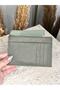 Faux Leather Khaki Women's Card Holder - with Zippered Card Holder and Money Compartment
