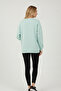 Kurdele Printed Women's Sweatshirt Trend Oversized Model - 3