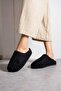 Women's Fur-Lined Stylish Stone-Embroidered Warm-Lined House Slippers Bohça Dowry Slippers Stc1177 - 2