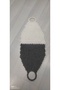 Hand-Knitted Gray and White Long Bath Towel - 2