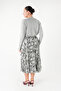 Plus Size Pleated Midi Skirt - 2