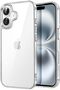 Case for iPhone 16 (6.1-inch) Clear, Non-Yellowing Shockproof Bumper
