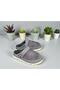 Women's Gray Suede Orthopedic Sole Velcro Front Closed Home Daily Slippers