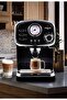 ME-ECM2010 Espresso Coffee Machine - 20 Bar, 1.25L, Black with Thermometer and Adjustable S - 2