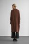 Women's Knitwear Gold Buttoned Midi Length Hijab Cardigan - 3