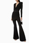 Rock Your Baby Black Stretch Jersey Jumpsuit, Elegant and Body-Fitting Design - 2