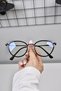 Cat Eye 55 Ekartman Metal Transparent Women Men Unisex Blue Light Protection Screen Glasses Eyewear - 6