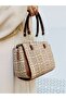 5-Eye Chain Hand Strap Detailed Women's Bag with Shoulder Strap
