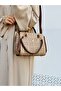 5-Eye Chain Hand Strap Detailed Women's Bag with Shoulder Strap - 4