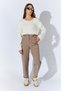 Mink Epaulet Detailed Double Stitched Trousers |   Ek100665400