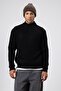 Half Turtleneck Knitwear Sweater Black - 2