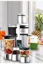 4-in-1 Juicer Blender Set, 800W, 1.5L Capacity, Digital Control, Black/Steel (ME-JB2013) - 4