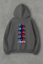 Car Back Printed Oversize Men's Sweatshirt - 2