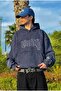 ANDY Acid Wash Embroidery Printed Oversize Hoodie - 4