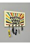 “Positive Vibes Only” Keychain Hanger – Decorative Wall Hanger |   Organizer for Home and Office - 2