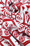 Liva Knitted Christmas Tv Blanket 130X170 – Red and White Deer and Snowflake Patterned - 6