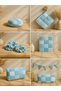 100% Cotton Satin Patchwork Fabric Set – 35 Pieces 20×20 Cm, Colored Pieces - 8