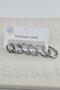Women's 316 L Stainless Steel Anti Allergenic 6-Piece Earring Set - 2