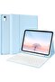 Keyboard Case for iPad 10th Generation 2022 10.9 inch, Detachable Bluetooth Keyboard with Pencil