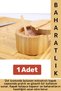Durable Kitchen Magnetic Lid Hygienic Very Stylish Natural Wooden Spoon Seasoning Bowl Spoon Set 1 Piece