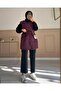 Women's Stylish Stone Detailed Lined Quilted Midi Vest