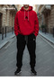 Unisex Oversized Tracksuit Set with Printed Hoodie and Available in Different Colors