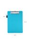 Secretary's Office, A5 Small Size, Without Cover, A5 Clipboard Vegan Faux Leather, 17.5X24.5 Cm., Turquoise - 3