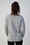 White Lace Ribbon Patterned Women's Oversize Sweatshirt - 3