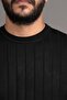 Zero Neckline Self-Striped Lycra Acrylic Seasonal Sweater - 4
