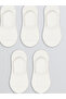 Two Mt Shop Quality Lcw Dream Ecru Plain 5-Piece Pack Women's Ballerina Socks - 2