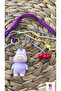 Pumpkin butterfly character keychain and bag charm