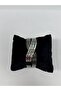 Doro Network Patterned Cross Steel Handcuff Bracelet - 2