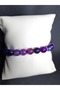 Purple Color Natural Agate Stone Bracelet